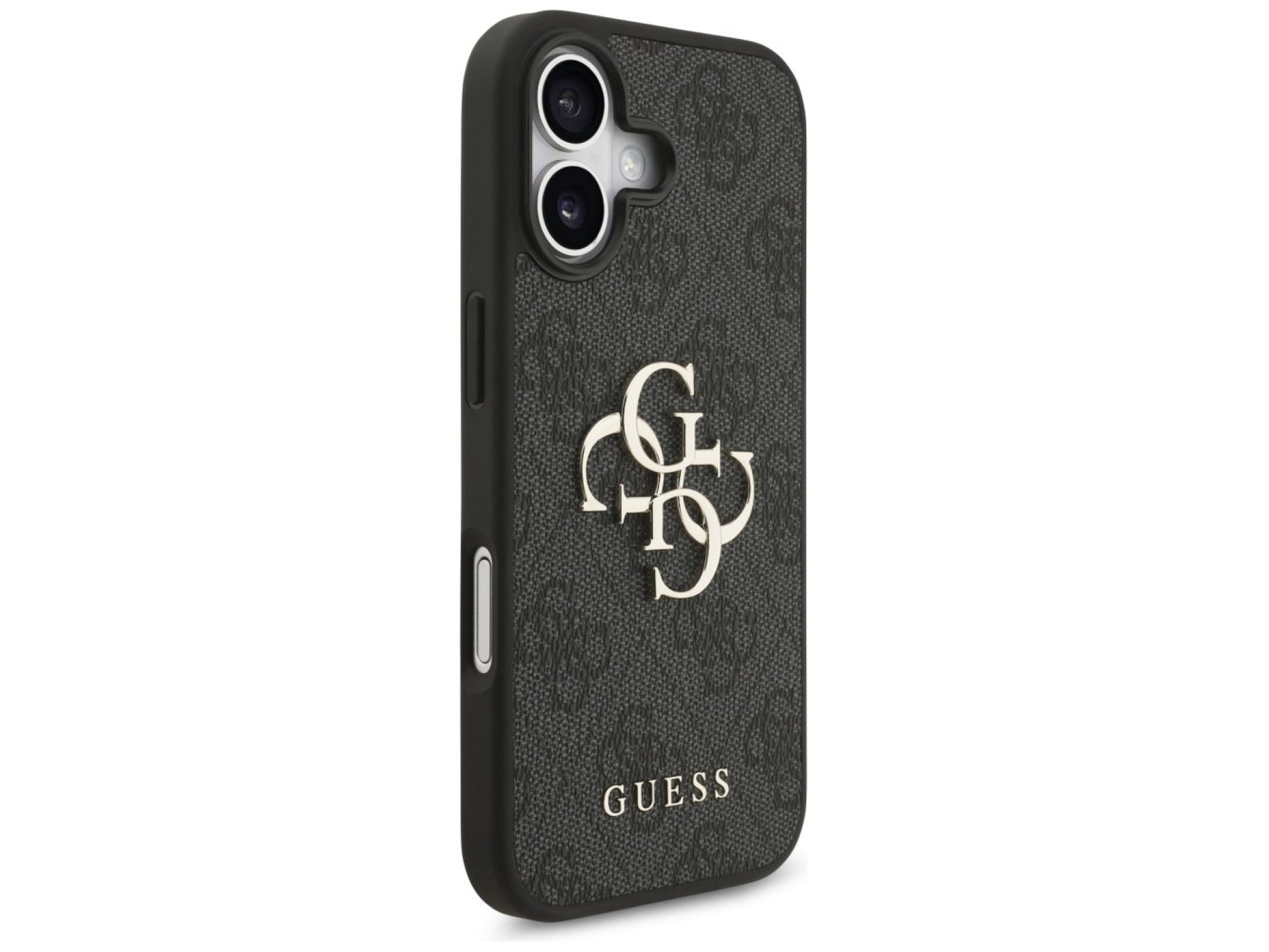 Capa Guess 4G com logo grande para iPhone 17 - Preta