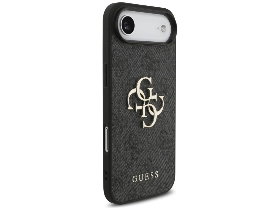 Capa Guess 4G com logo grande para iPhone 17 Air - Preta