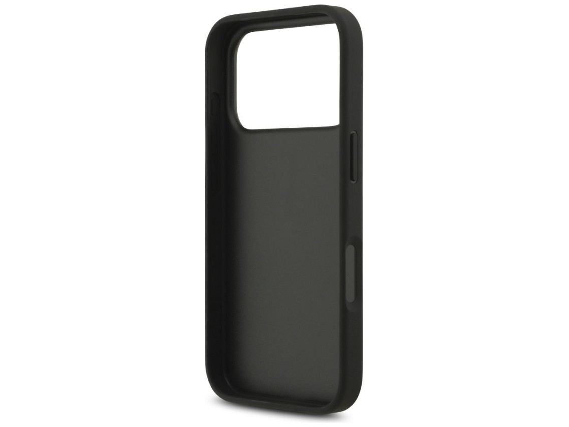 Funda Guess 4G con logo grande para iPhone 17 Pro - Negra