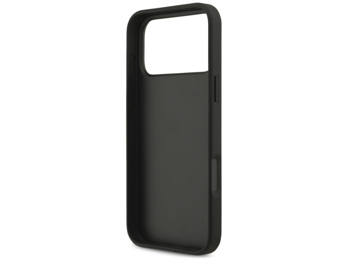 Capa Guess 4G com logo grande para iPhone 17 Pro Max - Preta
