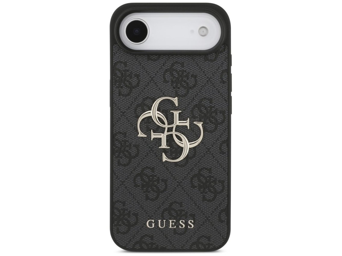Capa Guess 4G com logo grande para iPhone 17 Air - Preta