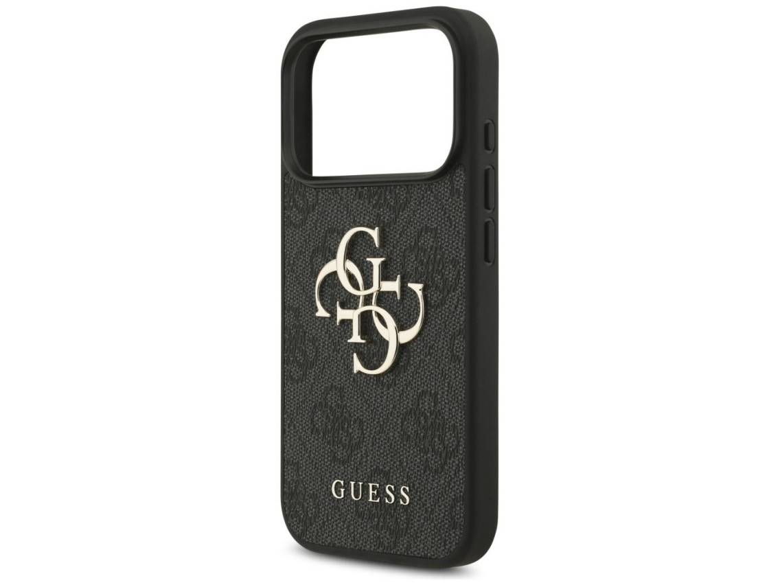 Funda Guess 4G con logo grande para iPhone 17 Pro - Negra