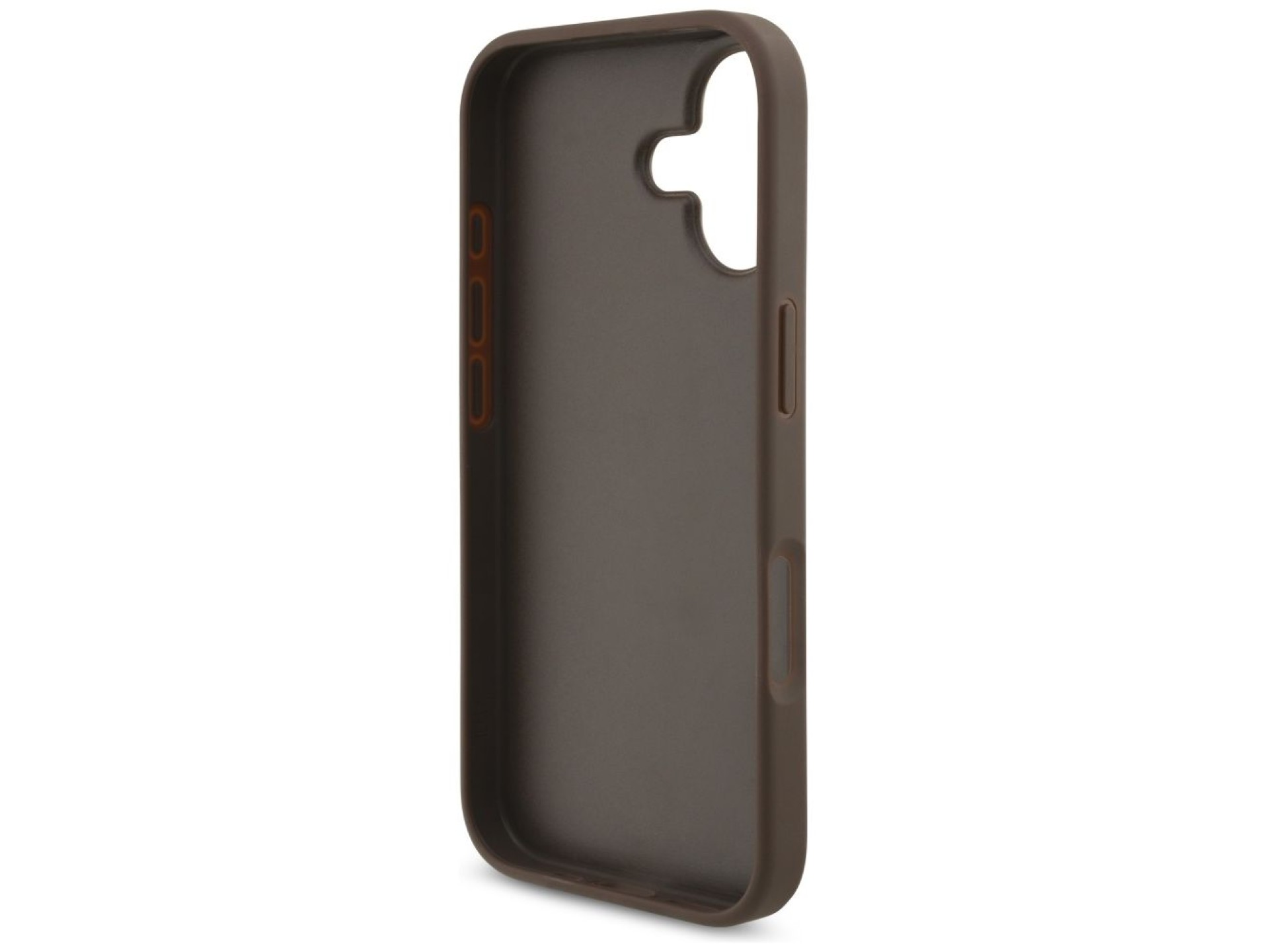 Capa Guess 4G com logo grande para iPhone 17 - Marrom