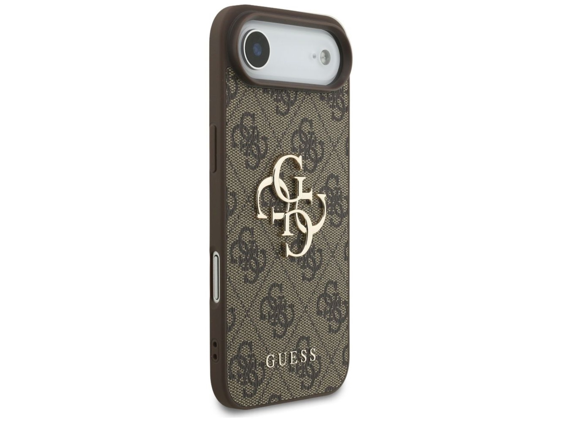 Capa Guess 4G com logo grande para iPhone 17 Air - Marrom