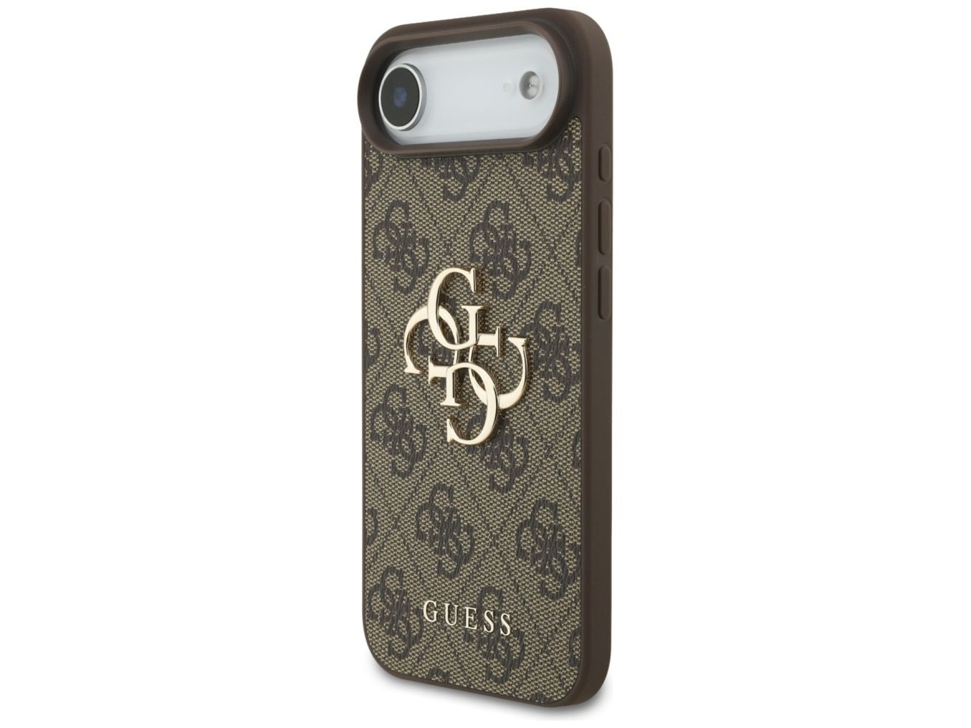 Capa Guess 4G com logo grande para iPhone 17 Air - Marrom