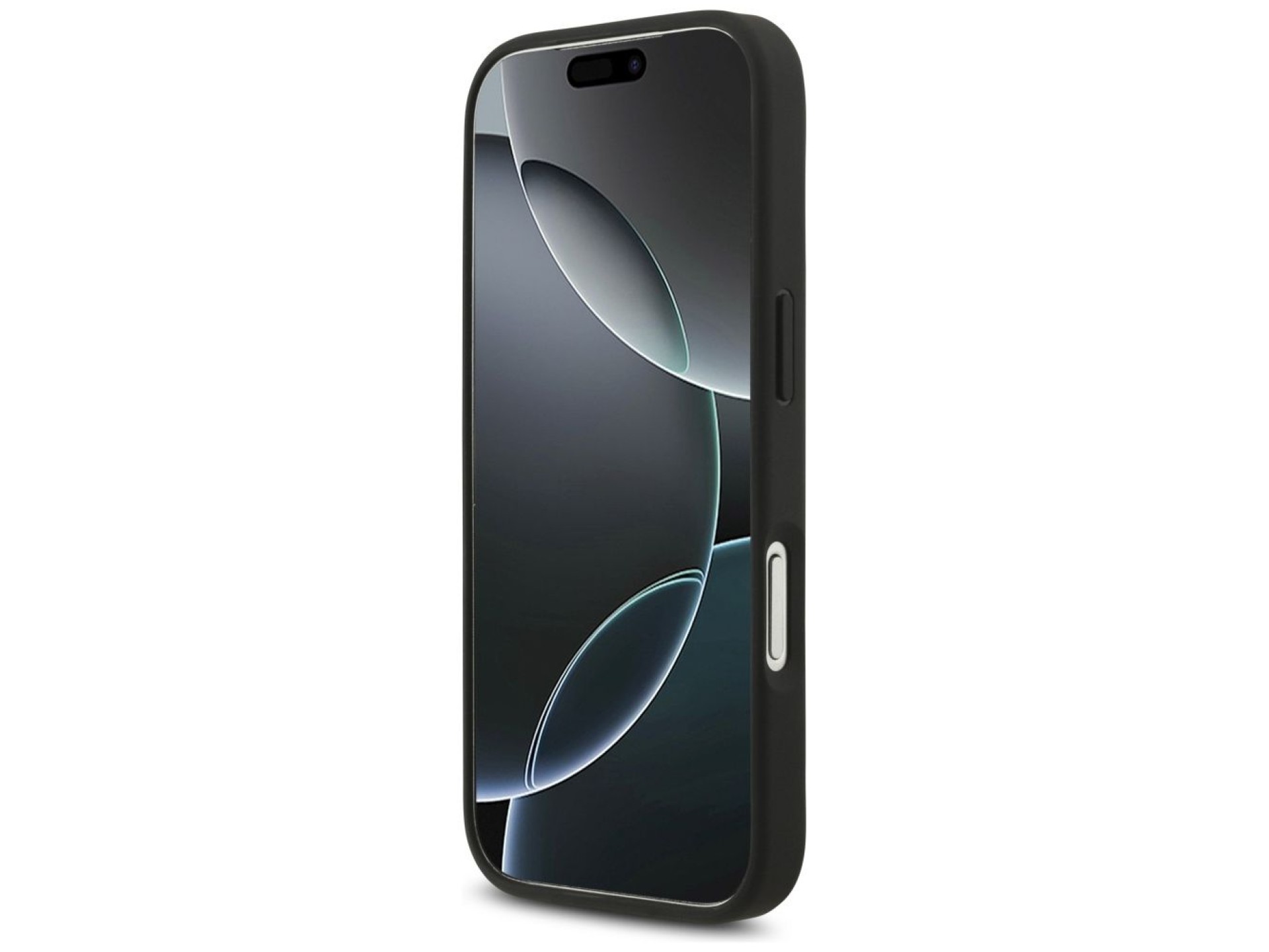 Funda Guess 4G con correa y logo triangular MagSafe para iPhone 17 Pro - negra