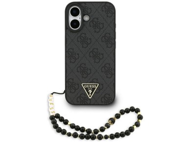 Funda Guess 4G con correa y logo triangular MagSafe para iPhone 17 - negra Funda Guess 4G con correa y logo triangular MagSafe para iPhone 17 - negra