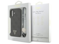 Funda Guess 4G con correa y logo triangular MagSafe para iPhone 17 - negra Funda Guess 4G con correa y logo triangular MagSafe para iPhone 17 - negra