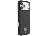 Capa Guess 4G Strap Triangle Logo MagSafe para iPhone 17 Pro Max - Preta Capa Guess 4G Strap Triangle Logo MagSafe para iPhone 17 Pro Max - Preta