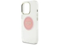 Capa MagSafe Guess IML Metal Colored Circle Classic Logo para iPhone 16 Pro Max - rosa Capa MagSafe Guess IML Metal Colored Circle Classic Logo para iPhone 16 Pro Max - rosa