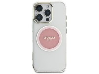 Capa MagSafe Guess IML Metal Colored Circle Classic Logo para iPhone 16 Pro Max - rosa Capa MagSafe Guess IML Metal Colored Circle Classic Logo para iPhone 16 Pro Max - rosa