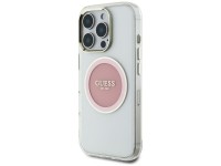 Capa MagSafe Guess IML Metal Colored Circle Classic Logo para iPhone 16 Pro Max - rosa Capa MagSafe Guess IML Metal Colored Circle Classic Logo para iPhone 16 Pro Max - rosa
