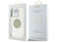 Funda Guess IML Metal Colored Circle Classic Logo MagSafe para iPhone 16 Pro Max - gris Funda Guess IML Metal Colored Circle Classic Logo MagSafe para iPhone 16 Pro Max - gris