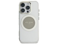 Funda Guess IML Metal Colored Circle Classic Logo MagSafe para iPhone 16 Pro Max - gris Funda Guess IML Metal Colored Circle Classic Logo MagSafe para iPhone 16 Pro Max - gris