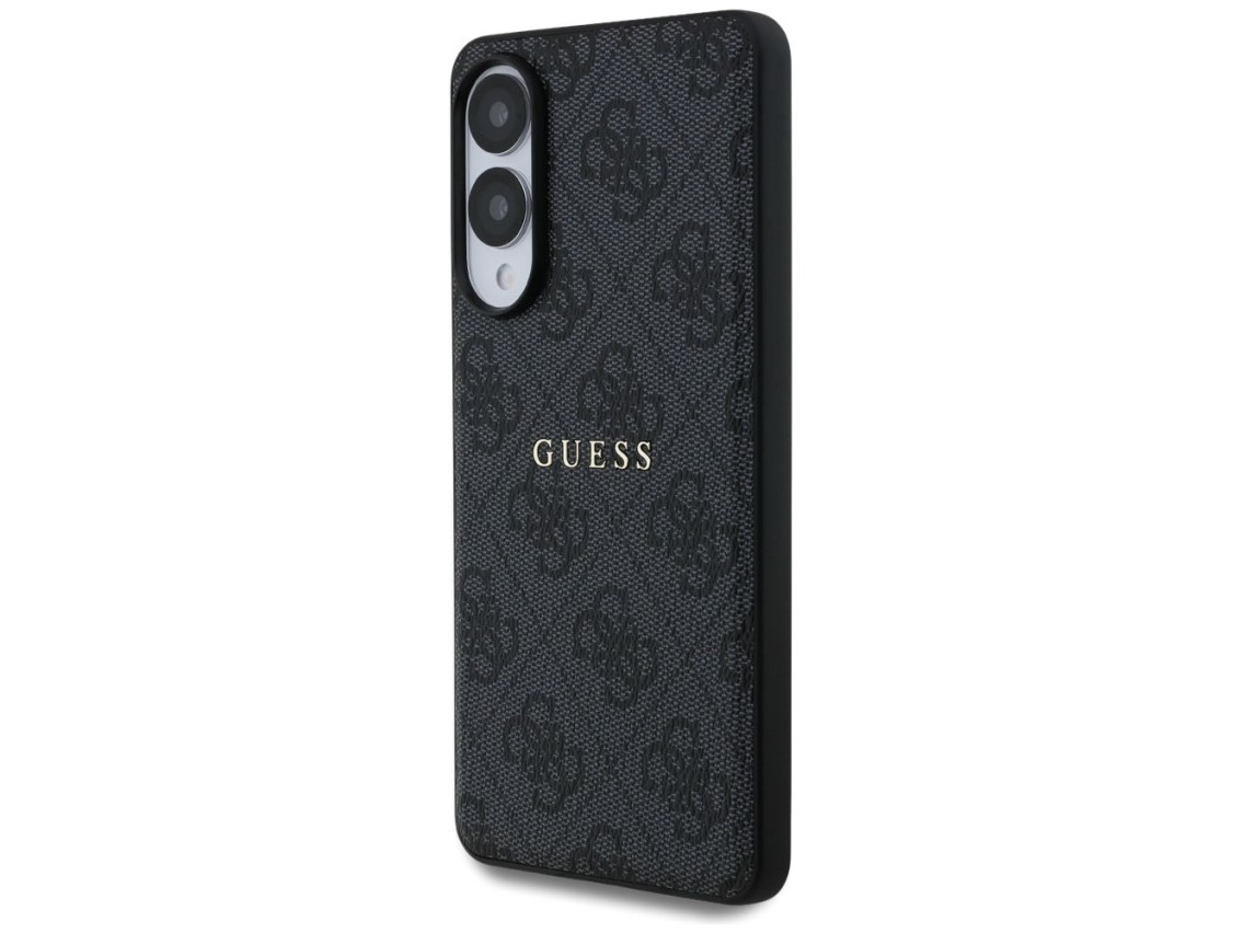 Guess 4G Ring Classic Logo MagSafe Case for Samsung Galaxy S25 Edge - Black