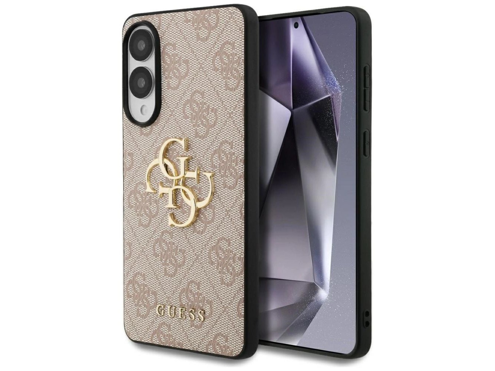 Guess Big 4G Logo Classic Logo Case for Samsung Galaxy S25 Edge - Pink