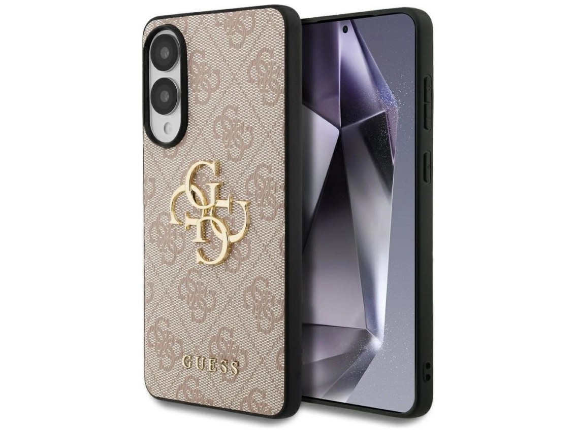 Guess Big 4G Logo Classic Logo Case for Samsung Galaxy S25 Edge - Pink