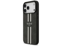 Guess 4G Printed Stripes MagSafe case for iPhone 17 Pro Max - black Guess 4G Printed Stripes MagSafe case for iPhone 17 Pro Max - black