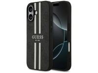 Funda Guess 4G con estampado de rayas y MagSafe para iPhone 17 - negra Funda Guess 4G con estampado de rayas y MagSafe para iPhone 17 - negra