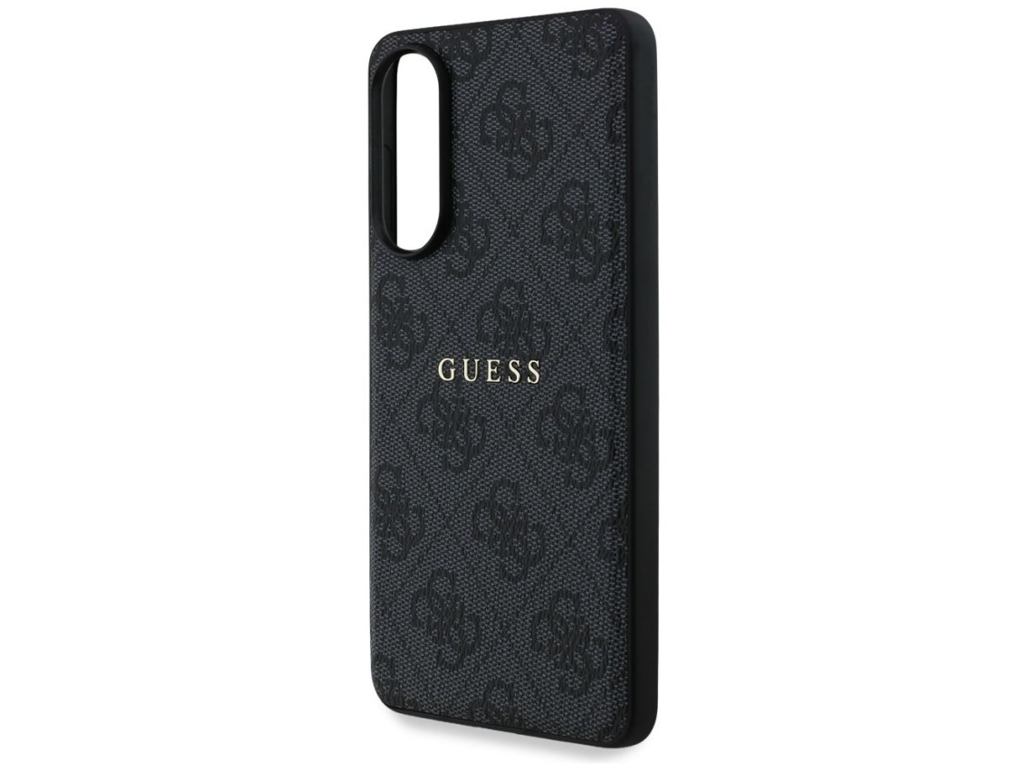Guess 4G Ring Classic Logo MagSafe Case for Samsung Galaxy S25 Edge - Black