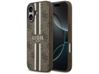 Funda Guess 4G con estampado de rayas y MagSafe para iPhone 17 - marrón Funda Guess 4G con estampado de rayas y MagSafe para iPhone 17 - marrón