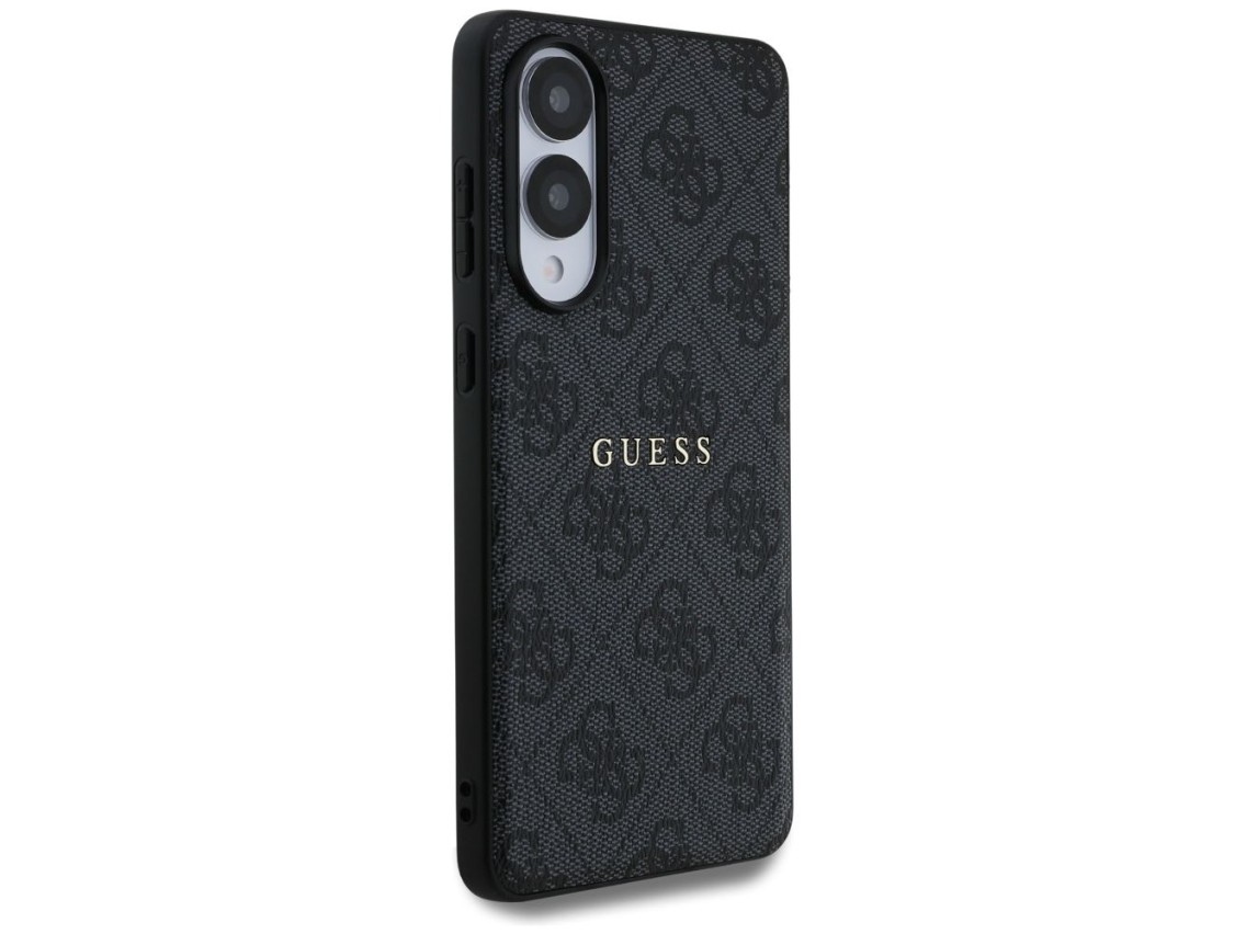 Guess 4G Ring Classic Logo MagSafe Case for Samsung Galaxy S25 Edge - Black