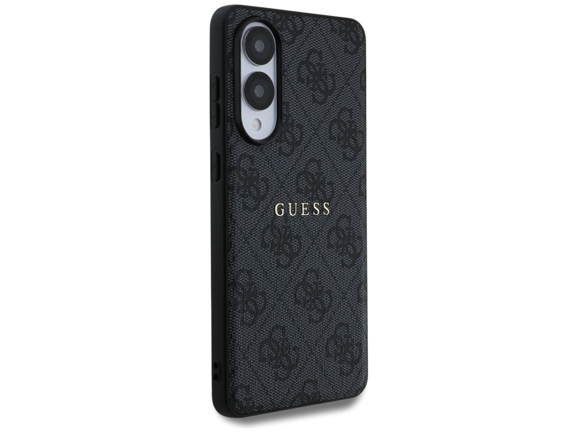Guess 4G Ring Classic Logo MagSafe Case for Samsung Galaxy S25 Edge - Black