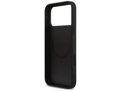 Guess 4G Printed Stripes MagSafe case for iPhone 17 Pro Max - black Guess 4G Printed Stripes MagSafe case for iPhone 17 Pro Max - black