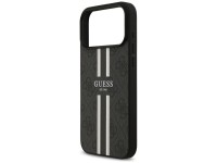 Guess 4G Printed Stripes MagSafe case for iPhone 17 Pro Max - black Guess 4G Printed Stripes MagSafe case for iPhone 17 Pro Max - black