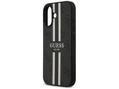 Funda Guess 4G con estampado de rayas y MagSafe para iPhone 17 - negra Funda Guess 4G con estampado de rayas y MagSafe para iPhone 17 - negra