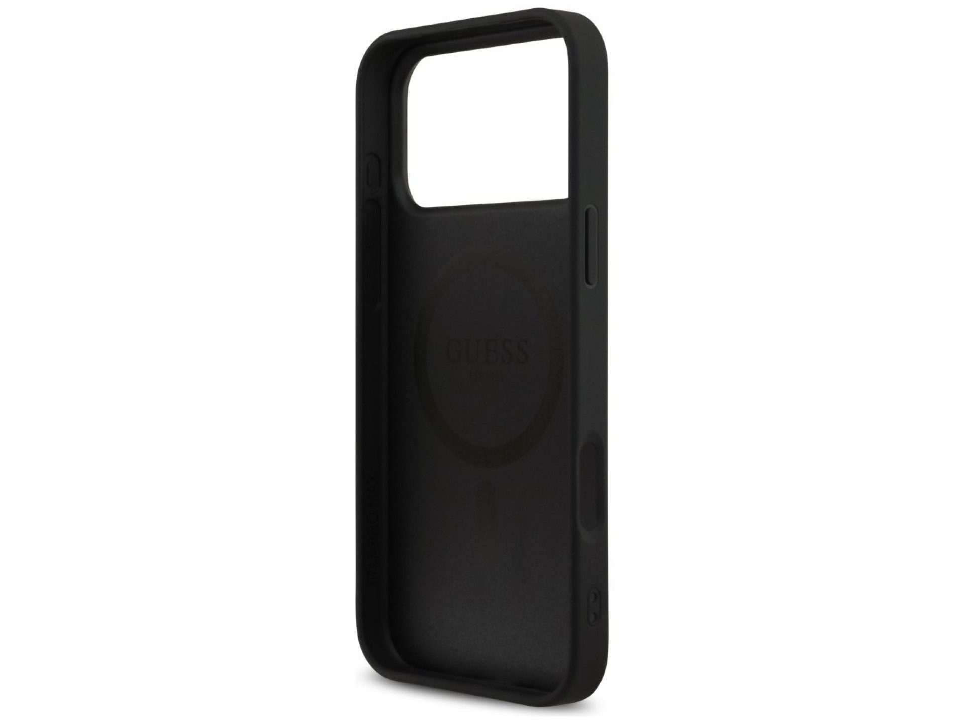 Guess 4G Printed Stripes MagSafe case for iPhone 17 Pro Max - black