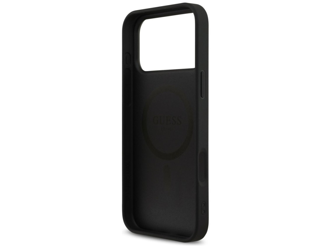 Guess 4G Printed Stripes MagSafe case for iPhone 17 Pro Max - black