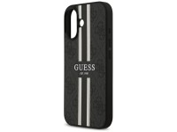Funda Guess 4G con estampado de rayas y MagSafe para iPhone 17 - negra Funda Guess 4G con estampado de rayas y MagSafe para iPhone 17 - negra