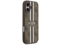 Funda Guess 4G con estampado de rayas y MagSafe para iPhone 17 - marrón Funda Guess 4G con estampado de rayas y MagSafe para iPhone 17 - marrón