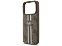 Funda Guess 4G con estampado de rayas y MagSafe para iPhone 17 Pro - marrón Funda Guess 4G con estampado de rayas y MagSafe para iPhone 17 Pro - marrón