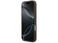 Funda Guess 4G con estampado de rayas y MagSafe para iPhone 17 - marrón Funda Guess 4G con estampado de rayas y MagSafe para iPhone 17 - marrón