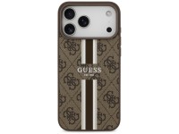 Funda Guess 4G con estampado de rayas y MagSafe para iPhone 17 Pro Max - marrón Funda Guess 4G con estampado de rayas y MagSafe para iPhone 17 Pro Max - marrón