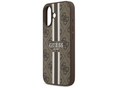Guess 4G Printed Stripes MagSafe case for iPhone 17 - brown Guess 4G Printed Stripes MagSafe case for iPhone 17 - brown