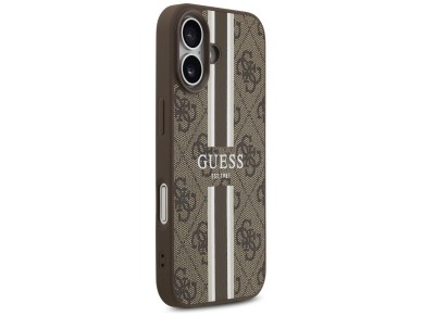 Guess 4G Printed Stripes MagSafe case for iPhone 17 - brown Guess 4G Printed Stripes MagSafe case for iPhone 17 - brown