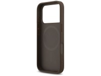 Funda Guess 4G con estampado de rayas y MagSafe para iPhone 17 Pro - marrón Funda Guess 4G con estampado de rayas y MagSafe para iPhone 17 Pro - marrón