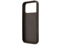 Funda Guess 4G con estampado de rayas y MagSafe para iPhone 17 Pro Max - marrón Funda Guess 4G con estampado de rayas y MagSafe para iPhone 17 Pro Max - marrón