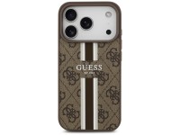 Funda Guess 4G con estampado de rayas y MagSafe para iPhone 17 Pro - marrón Funda Guess 4G con estampado de rayas y MagSafe para iPhone 17 Pro - marrón