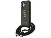 Guess 4G Big Logo Cord Stap Crossbody Case for iPhone 17 - Black Guess 4G Big Logo Cord Stap Crossbody Case for iPhone 17 - Black