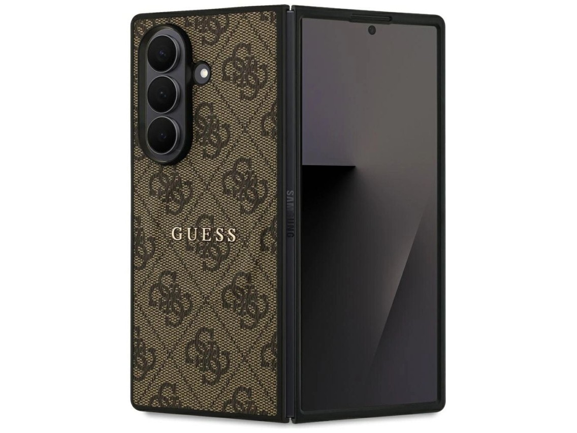 Funda Guess 4G Classic MagSafe para Samsung Galaxy Z Fold7 - Marrón