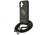 Guess 4G Big Logo Cord Stap Crossbody Case for iPhone 17 - Black Guess 4G Big Logo Cord Stap Crossbody Case for iPhone 17 - Black