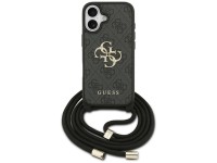 Guess 4G Big Logo Cord Stap Crossbody Case for iPhone 17 - Black Guess 4G Big Logo Cord Stap Crossbody Case for iPhone 17 - Black