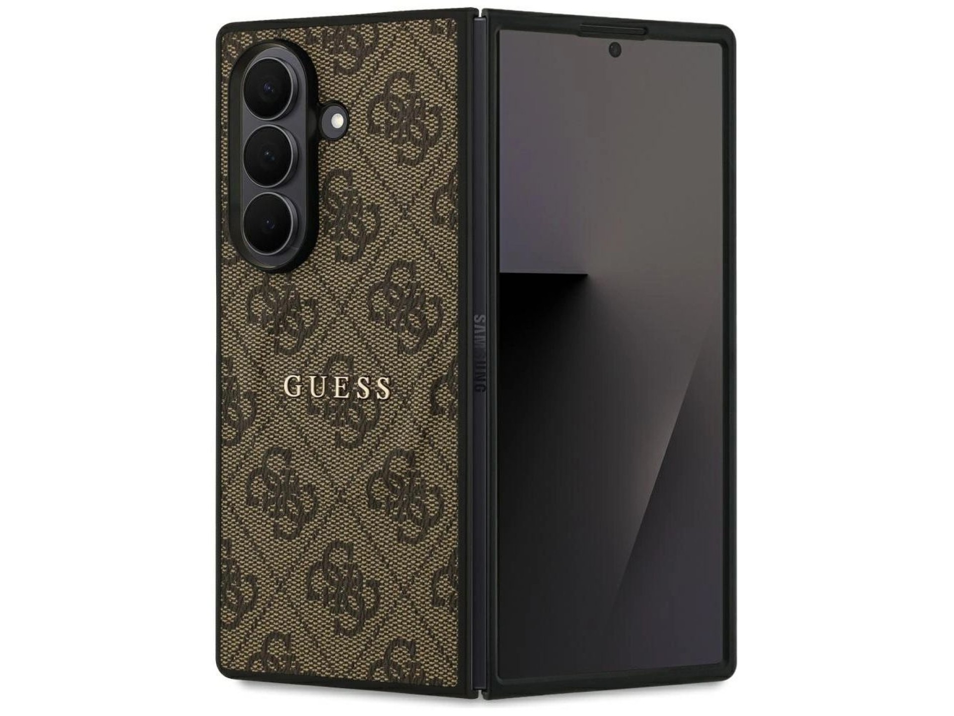 Funda Guess 4G Classic MagSafe para Samsung Galaxy Z Fold7 - Marrón