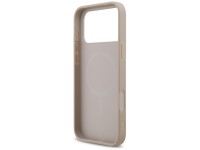 Capa Guess 4G com estampa de listras e MagSafe para iPhone 17 Pro Max - rosa Capa Guess 4G com estampa de listras e MagSafe para iPhone 17 Pro Max - rosa