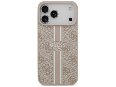 Guess 4G Printed Stripes MagSafe case for iPhone 17 Pro Max - pink Guess 4G Printed Stripes MagSafe case for iPhone 17 Pro Max - pink