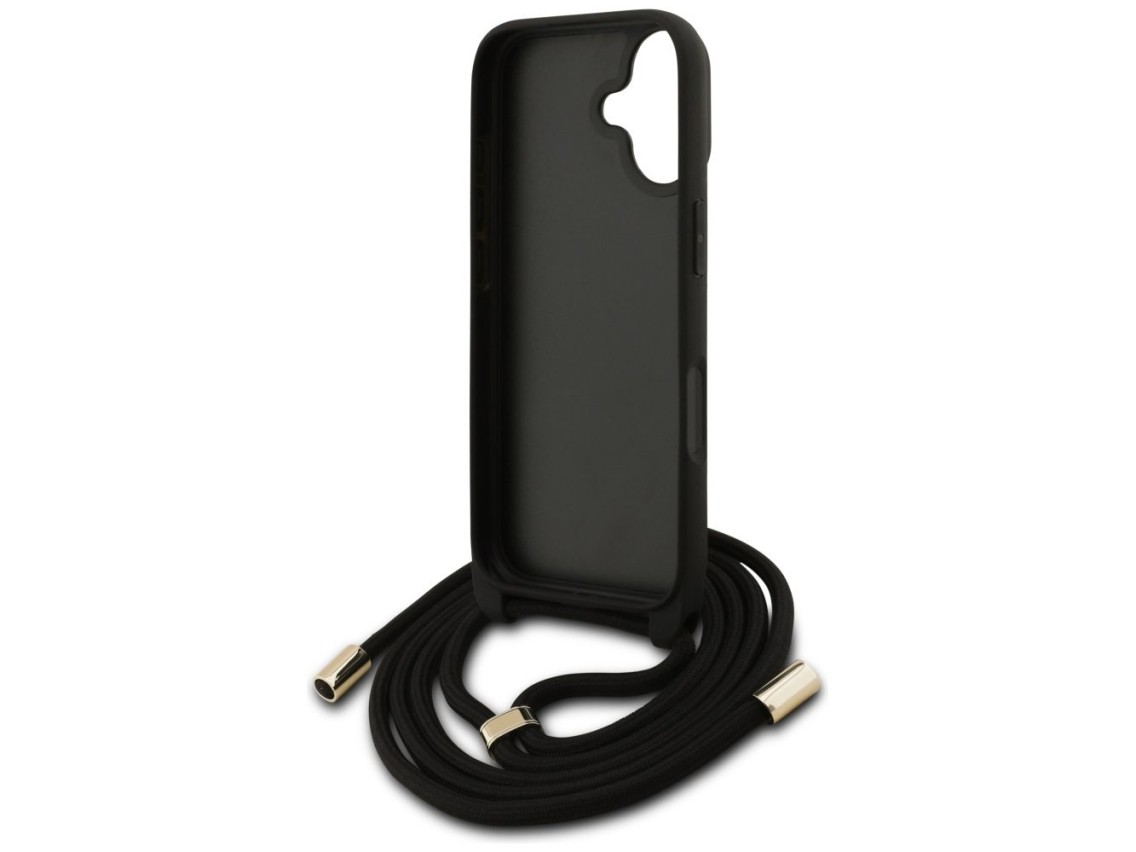 Guess 4G Big Logo Cord Stap Crossbody Case for iPhone 17 - Brown